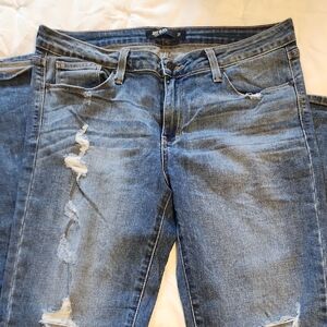 Just Black Women's Blue Distressed Jeans